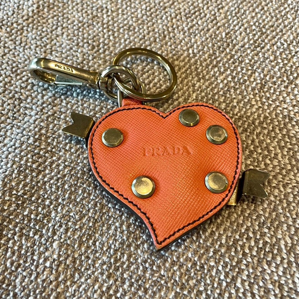 Prada Heart Key Charm